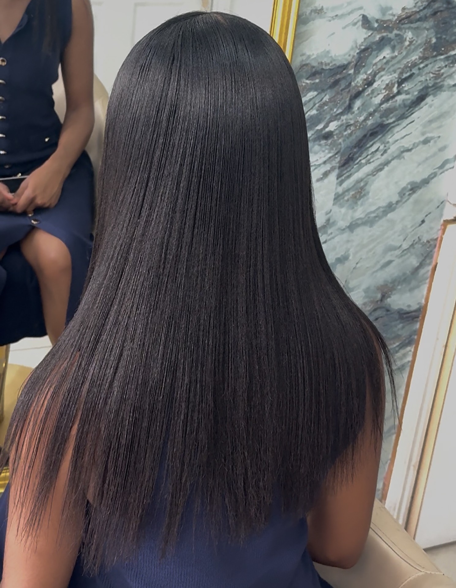 Long sleek straight finish